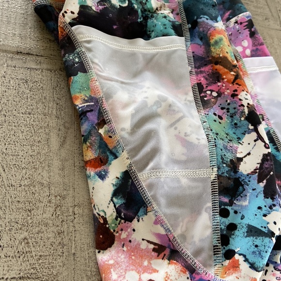 3 from 20!! BSP Womens Activewear Leggings Size L Pockets High Waist - Picture 4 of 8